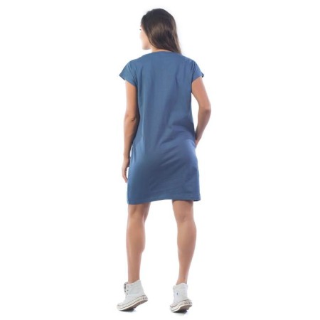 Relief dress, size 44, indigo color-2