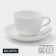 Tea steam porcelain Magistro "Blanche", 2 items: a cup 200 ml, a saucer d = 14.5 cm, white color