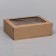 Confectionery packaging with a window, craft, 39 x 29 x 12 cm
