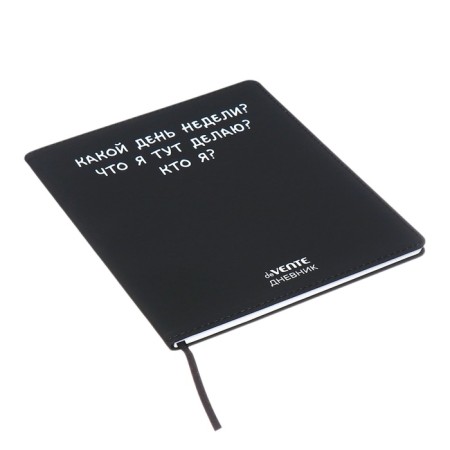 Universal diary for grade 1-11 "What day of the week?", Integral cover, artificial leather, silk-screen printing, Lyxa, 80 g/m2-1