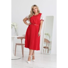 Women's dress, size 44, red color