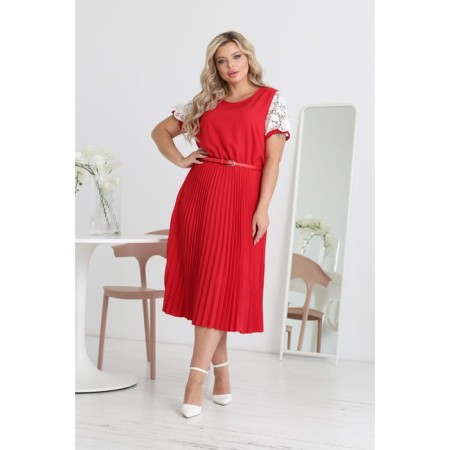 Women's dress, size 44, red color