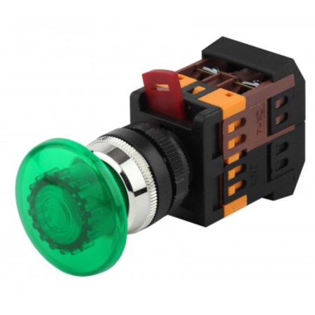 BBG20-ALA-K06E ALA22 ERA button Green fungus D22mm Neon 240V 1Z+1R
