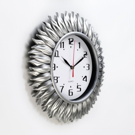 Wall clock, series: interior, discrete move, d-30 cm, dial 17.5 cm, aa-2