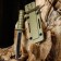 Arkell knife-cords 9cm, blade 50mm/1.5mm, green
