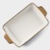 Porcelain baking form rectangular shares "Cosmos", 700 ml, 23.5 × 13.5 × 4.5 cm, blue color