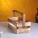 Wooden Kashpo 24.5 × 13.5 × 9 cm "Two Light", two -string, we burned beautifully