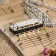 Music Life 4 Harly Harly, 8 tones, 3.5x1.5x1cm, chain 28cm, silver chain