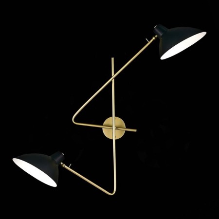 Sconces st. SL1803.201.02. Jarro. 2x60 watts, E27, 53x52 cm, golden color, black-1