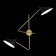 Sconces st. SL1803.201.02. Jarro. 2x60 watts, E27, 53x52 cm, golden color, black