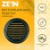 Ventilation grate Zein, D = 125 mm, round, with a grid, with a flange, ineffective, graphite