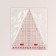 Ruler for patchwork, 24 × 20 cm, thickness 2.5 mm, transparent/pink color