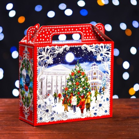 Gift box "on the rink" 17.3 x 6.5 x 15 cm-1
