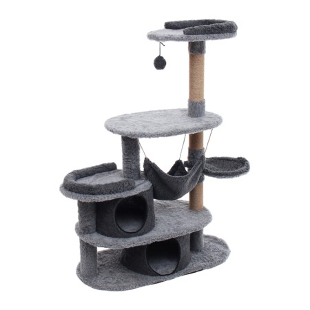 Complex-bog-oval, 5 levels, with 2 houses, 120 x 45 x 132 cm, fur, d-1