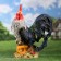 Garden figure "Andaluzsky Rooster" 37x41cm