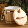Cedar -pine -pine room, plastic insert, with a lid