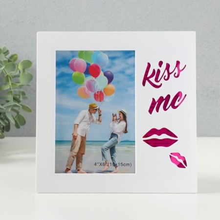 Photo frame plastic 10x15 cm "Kisses" 18.5x1.2x18.5 cm