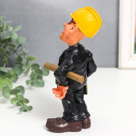 Souvenir Polystone "Architect/Builder" MIX 6.5x8x15.5 cm-4