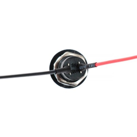 Button switch without fixation, d 1.5 cm, wire 10 cm, red-3