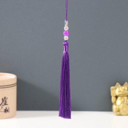 Textile suspension, metal "butterfly" purple 1x1.2x16.5 cm-1