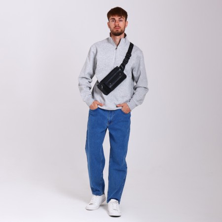 Board belt on lightning, 2 external pockets, black color-6