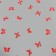 Flower film "Butterflies" red+white 0.7 x 8.2 m, 40 mkm