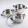 Altyn Mantock, 10.7 l, d = 24 cm, 2 sections, with a heat distribution layer, glass cover, induction