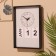 Souvenir Eternal calendar suspended with a clock, wood, 2x20x30 cm, col. black