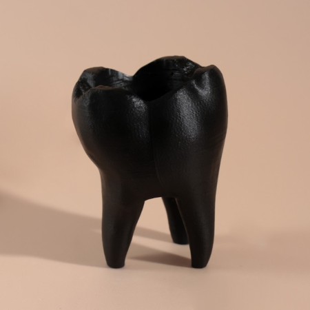 Concrete “tooth” height 9.5, 7.5*6.5 cm black-2