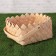 A set of wicker baskets, 2 pcs, a basket, natural, 21 × 16 × 22 cm, 17.5 × 12.5 × 17.5 cm