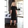 Female dress, size 58, black color