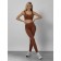 Sports suit female, size 46, brown color