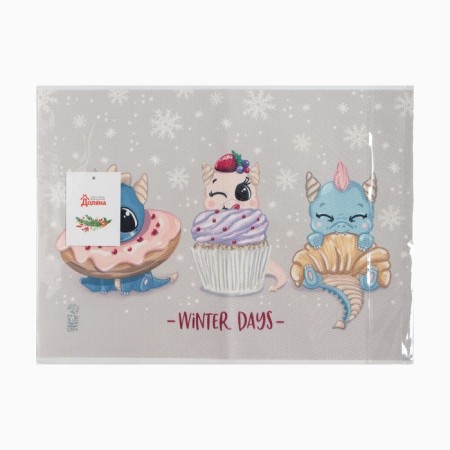 New Year's napkin on the table "Winter Days", 40x29cm-3