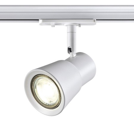 Trick lamp for a single -phase two -core (universal) novotech busbar. Molo, 50W, GU10, 155x95x81 mm, white color-6
