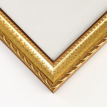 Photo frame plastic 15x20 cm "zigzag" gold 23.5x18.5 cm-3