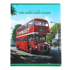A notebook “Photosphere”, 40 sheets in a cage, “English”, cover of shared cardboard, VD-flus