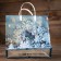 Package "Snowflakes on the turquoise", soft plastic, 30 x 30 cm, 140 μm