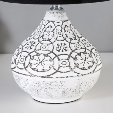August table lamp E14 40W Black and White 20x20x31 cm Risalux-5