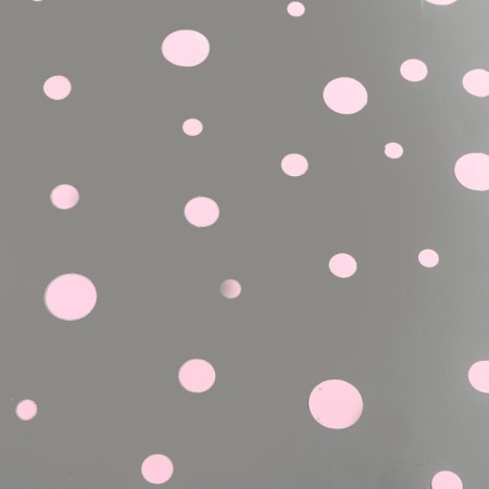 Film for flowers "circles" pink 0.7 x 8.2 m, 40 mkm-2
