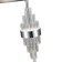 ST LUCE bedside lamp. SL1002.104.01. Onzo. 1x40 watts, E27, 36x36x65 cm, chromium color