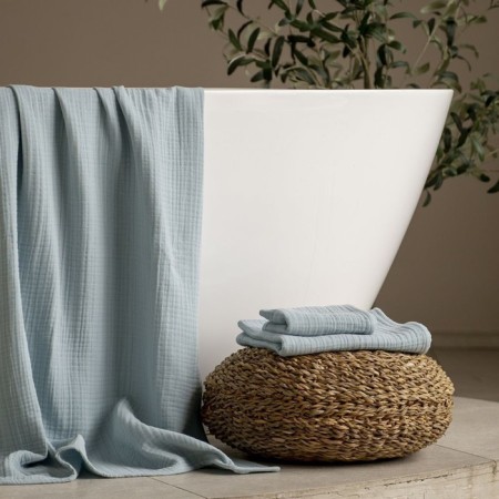 Pasionaria “Shifu”, Muslin, 250 gr, size 30x50 cm, blue color