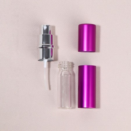 Perfume bottle, with a spray, 10 ml, purple color-7