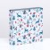 New Year. Box for 8 sweets and chocolate, 17.7x17.7x3.8 cm, confectionery packaging