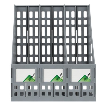Settlement, vertical, 3 compartments, gray, gray-2