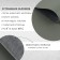 Artificial leather, 20 × 30 cm, 0.5 mm, 3 pcs, gray color