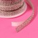 Rhound rhinestones, d = 2 mm, width - 7 mm, 4.5 ± 0.5 m, silver color
