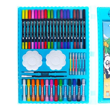 Set for drawing animals blue-4