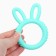 Silicone teether for teeth "Bunny", color mix, crush me