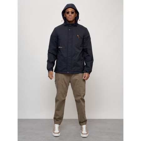 Sports male jacket, size 50, dark blue color-9