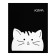 Notebook of 48 sheets in the Calligrata "Cat" line, cover coated cardboard, UV-lak, OFSET block, mix